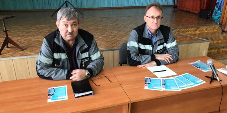 Встречу с трудящимися Шахтинска провели кандидаты в депутаты партии «AMANAT»