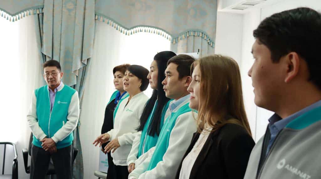 Специалисты кардиологического центра в Талдыкоргане поддерживают партию «AMANAT»