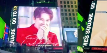 На Times Square в Нью-Йорке появилось видеопоздравление с днём рождения Димаша Кудайбергена