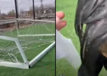 На 12-летнего мальчика упали футбольные ворота в Темиртау (видео)
