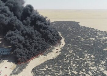 Экологическая катастрофа в Кувейте: на свалке горят 50 млн шин