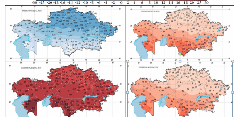 Сильная жара, пыльные бури и погода без осадков сохраняется в Казахстане