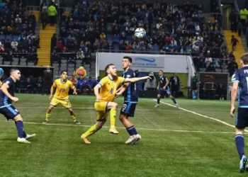 С разгромным счётом Казахстан победил Сан-Марино на футбольном матче в Астане